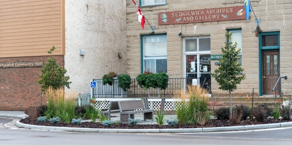 Wishbone Urban Form Full Back Benches in Sedgewick Alberta